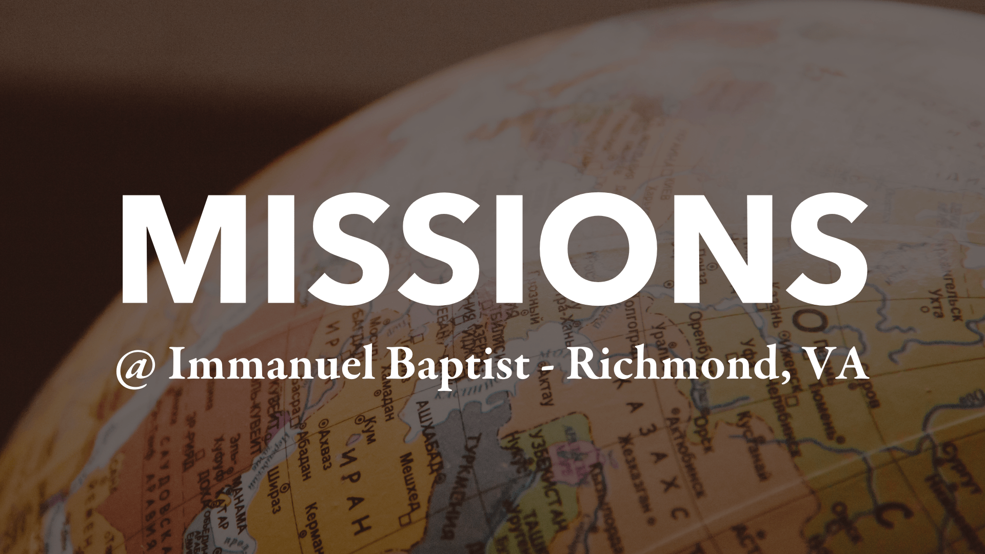missions Immanuel baptist richmond virginia